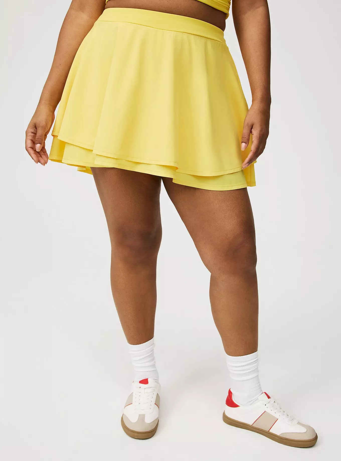 Stretch Woven Skirt with Bike Short | Torrid (US & Canada)