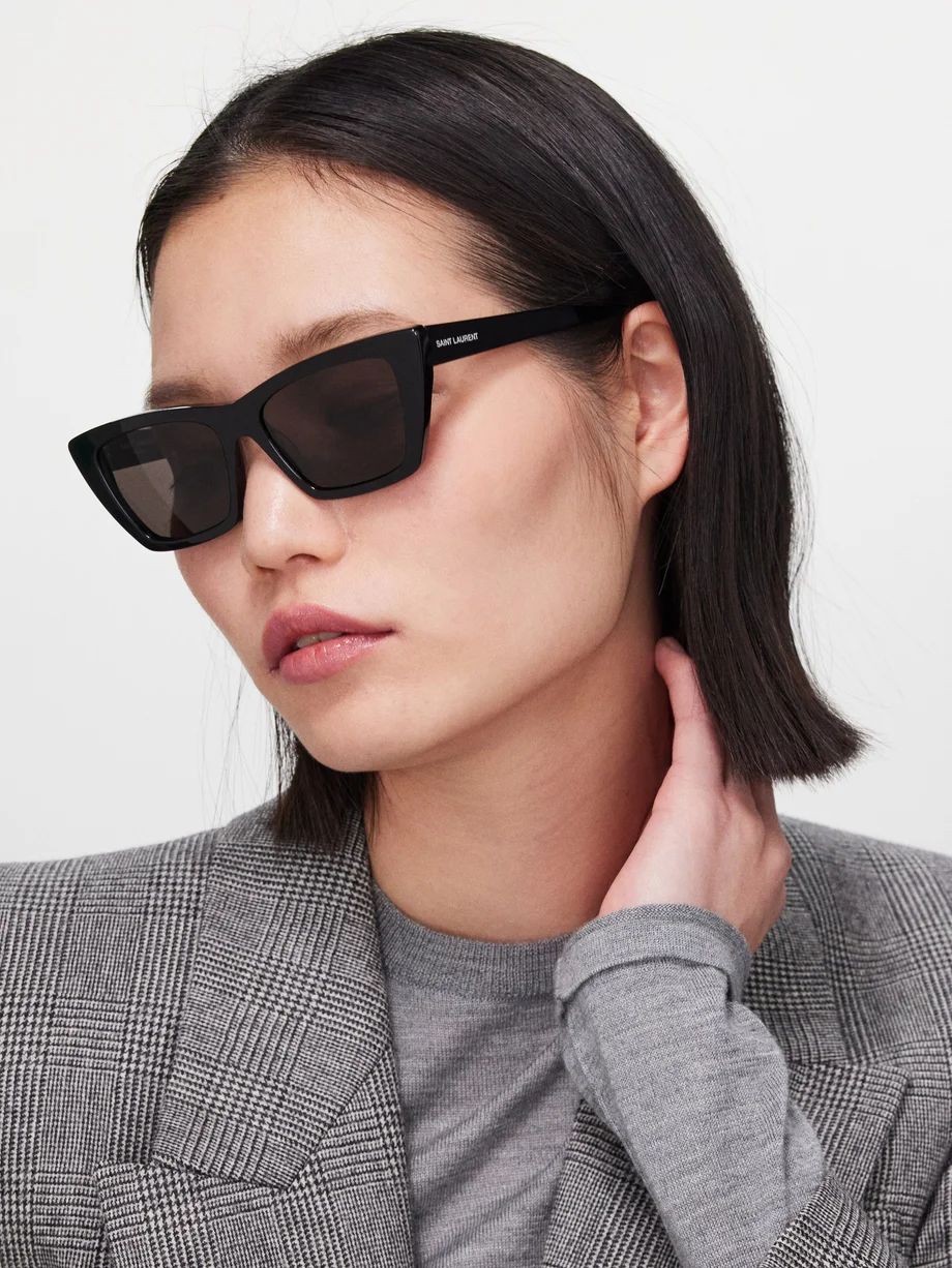 Mica cat-eye acetate sunglasses | Saint Laurent | Matches (EU)