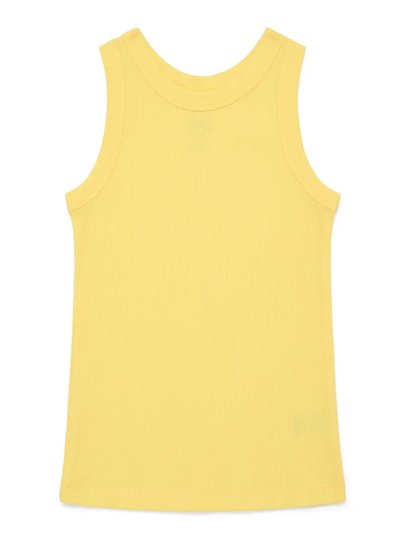 Wonder Nation Girls Kid Tough Ribbed Tank Top, Sizes 4-18 & Plus | Walmart (US)