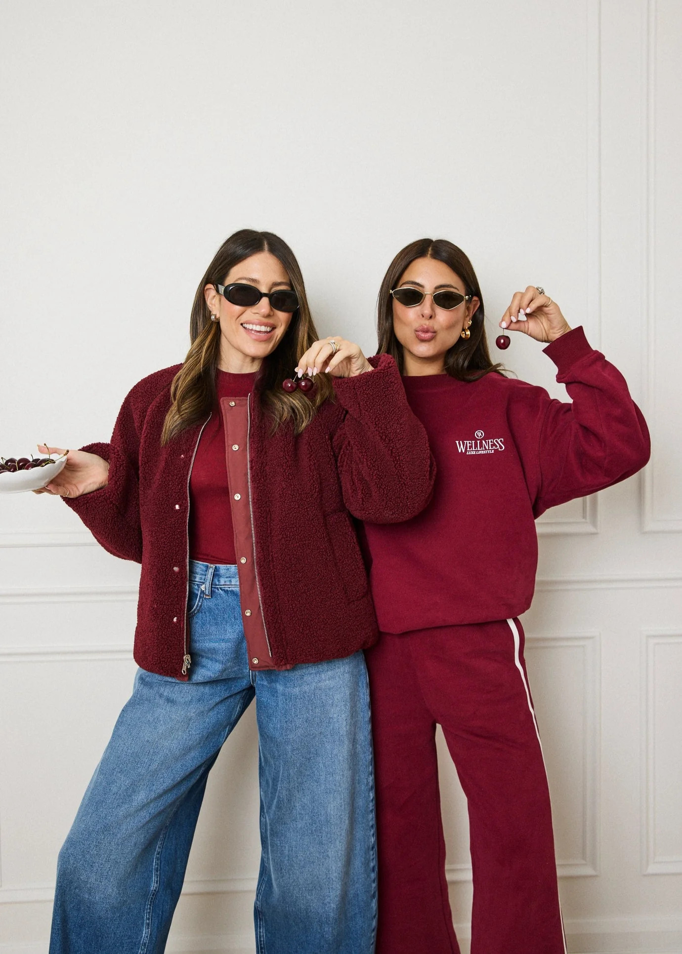 RELAXED CREWNECK JUMPER - CHERRY | WAT The Brand