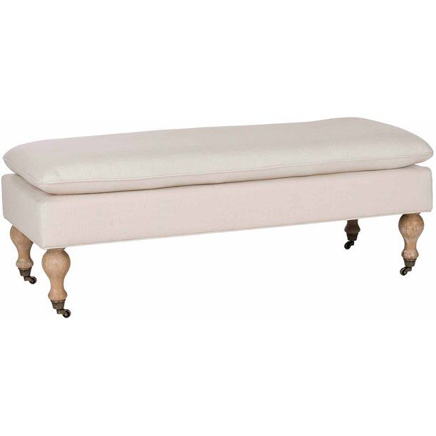 Safavieh Hampton Classic Glam Pillowtop Bench with Casters | Walmart (US)