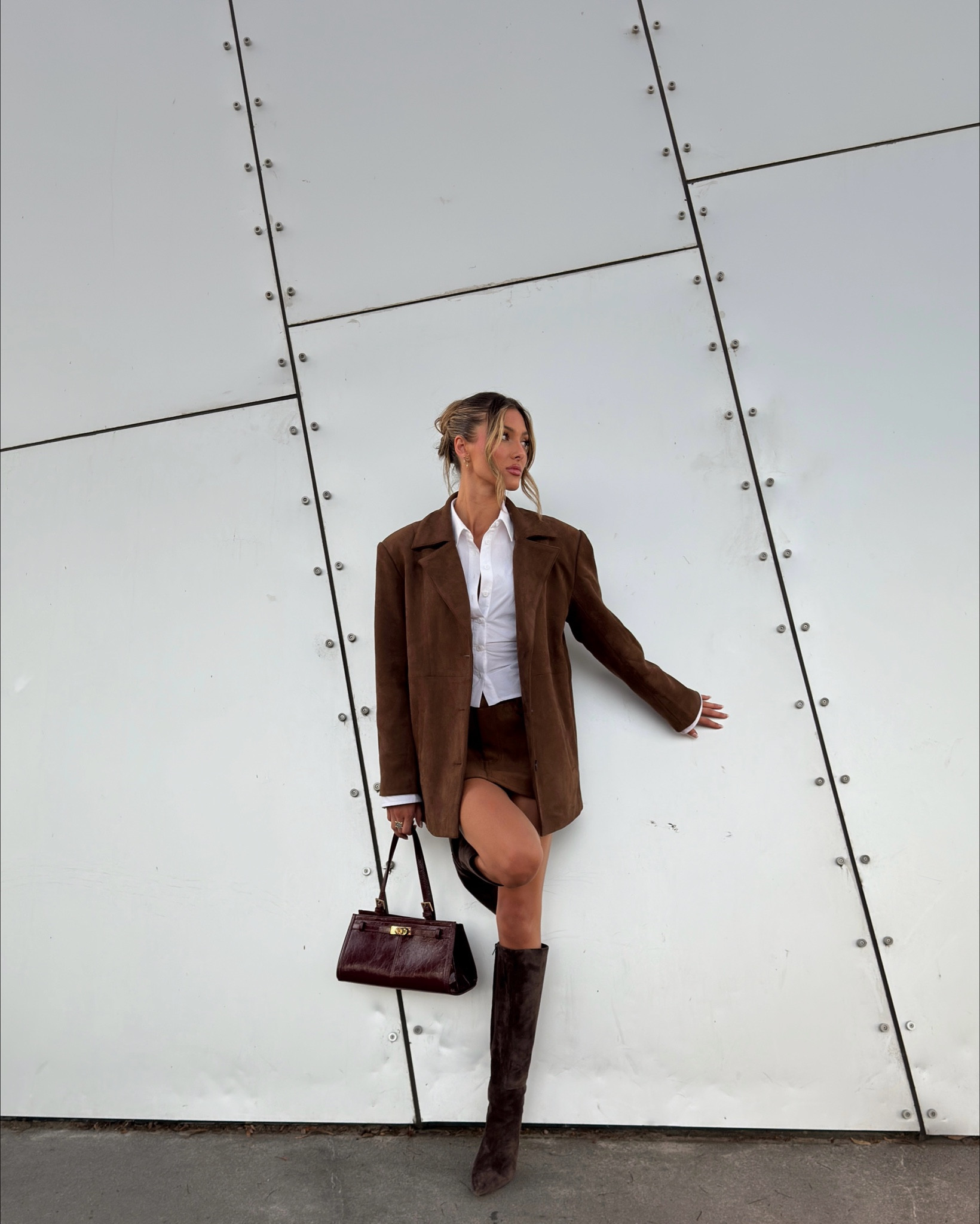 brown suede look for fashion week x

#LTKstyletip #LTKFashionMonth #LTKaustralia