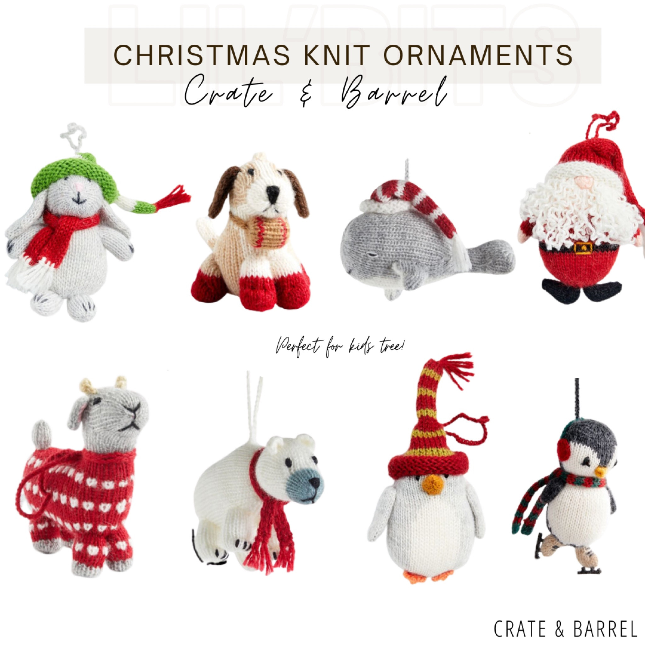 Knit ornaments for kids tree!

#LTKkids #LTKHoliday #LTKSeasonal