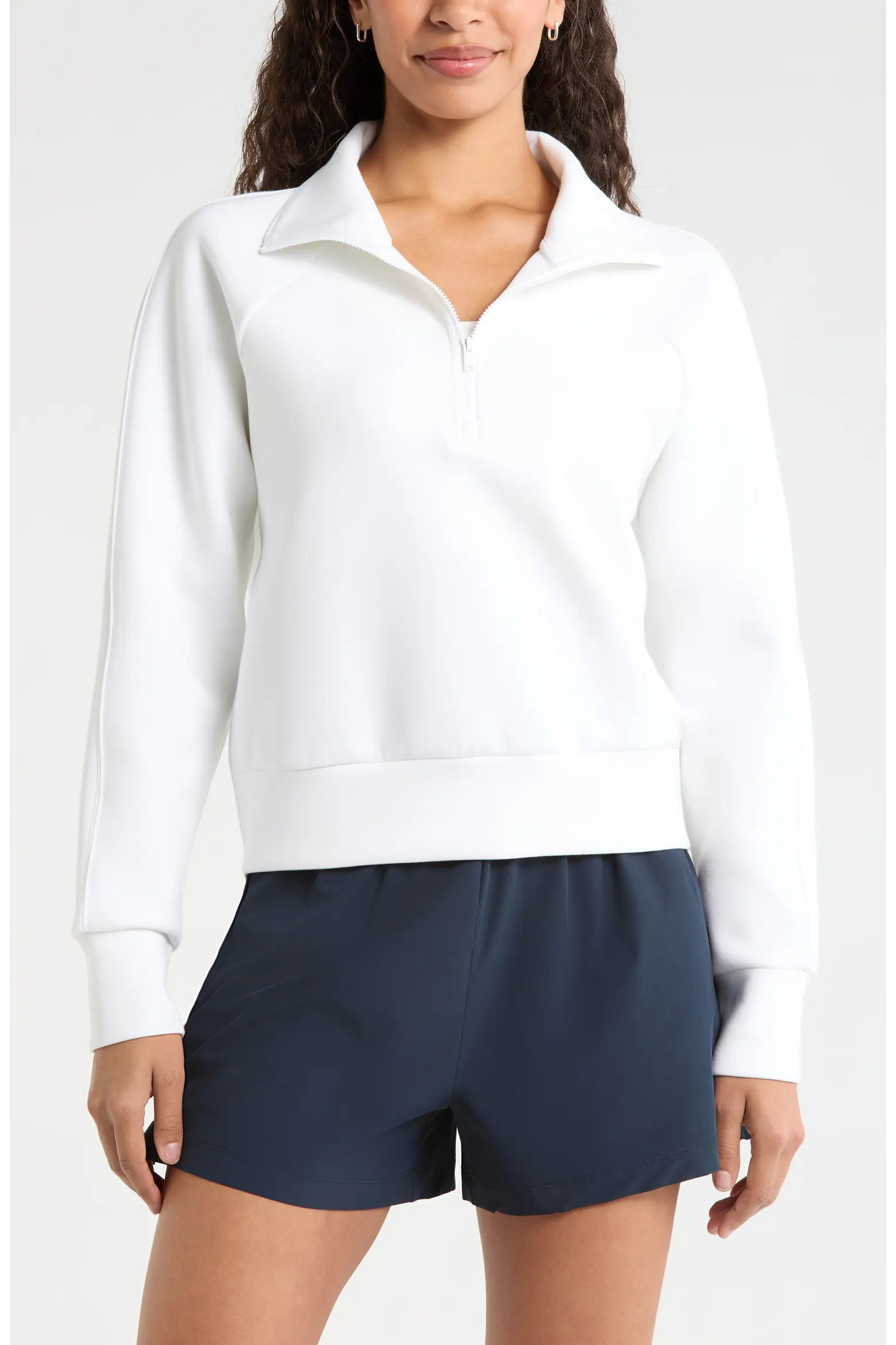 Zella Sporty Half Zip Sweatshirt (Women) | Nordstrom | Nordstrom