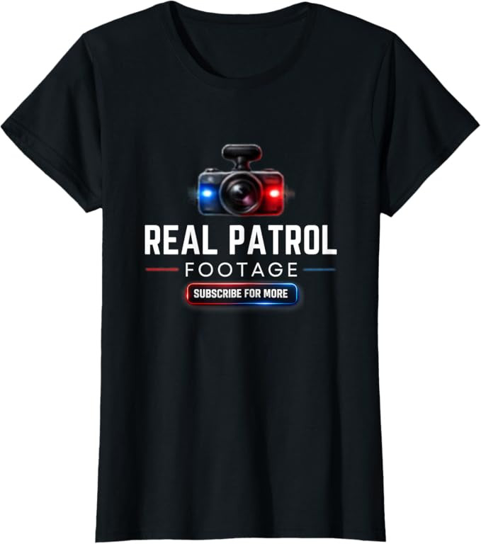 Real Patrol Footage Dash Cam Graphic T-Shirt | Amazon (US)