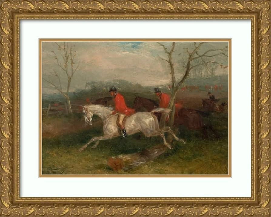 ArtDirect William J. Shayer 24x18 Gold Ornate Framed and Double Matted Museum Art Print Titled: F... | Amazon (US)