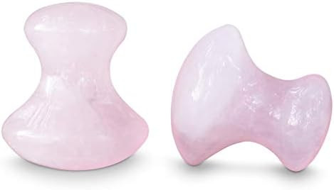 MIMOSA Handmade Natural Rose Quartz Gua Sha Scraping Massage Tool Mushroom Shaped GuaSha Board fo... | Amazon (US)