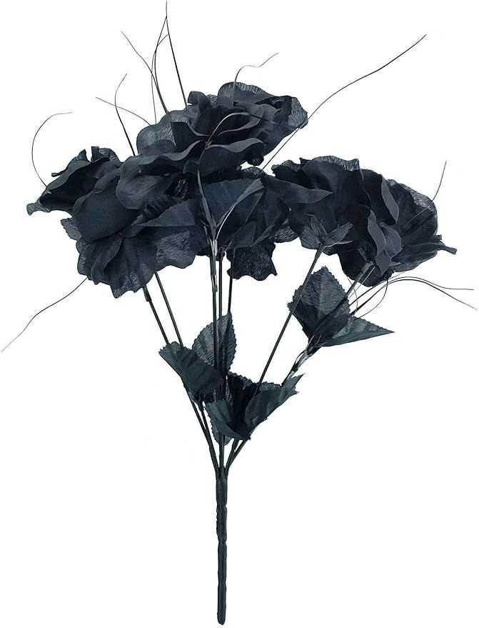 MM TJ Products Artificial Black Roses Bouquet (1) | Amazon (US)