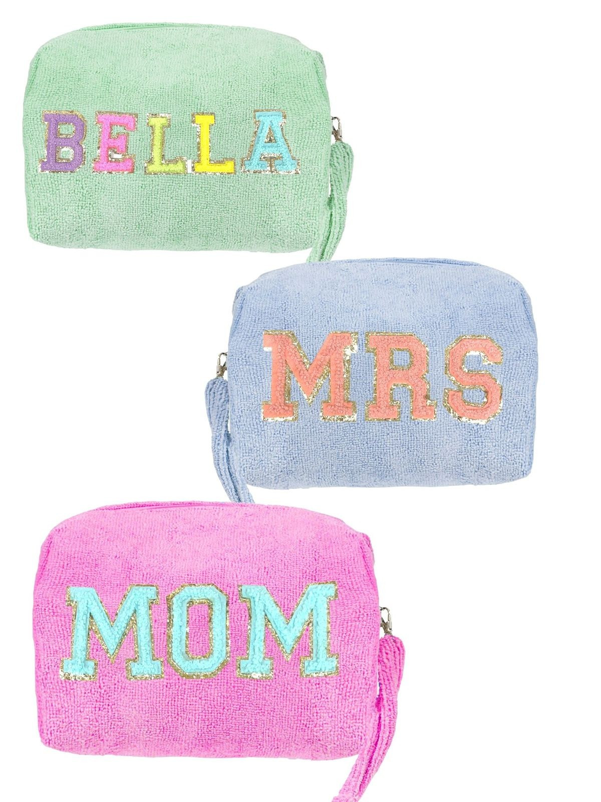 TERRY CLOTH CUSTOM MAKEUP BAG | Judith March