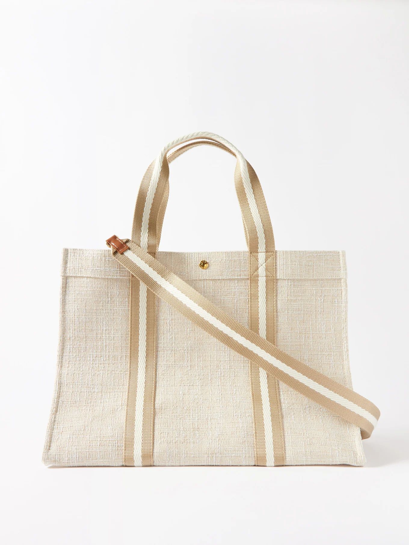 Large tweed-canvas tote bag | Matches (US)