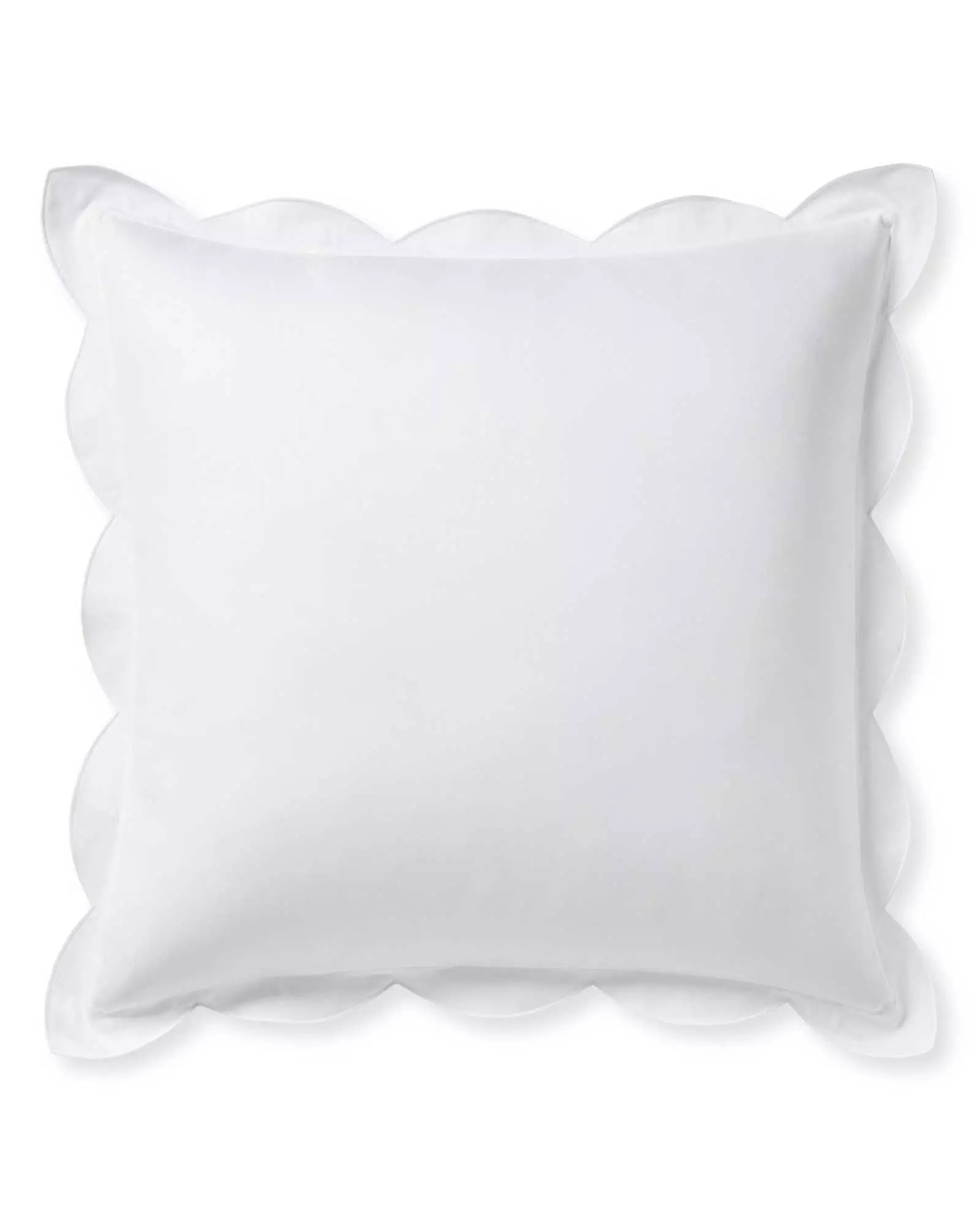 Scallop Sateen Sham | Serena and Lily