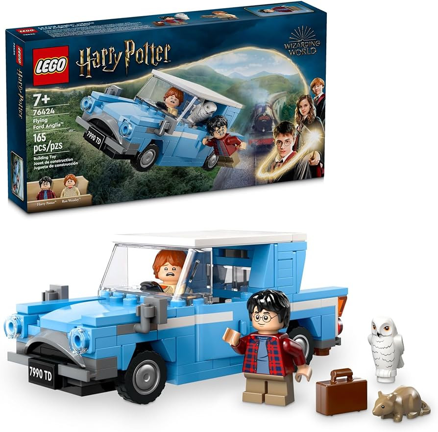 LEGO Harry Potter Flying Ford Anglia, Buildable Car Toy with 2 Minifigures for Role Play, Fantasy... | Amazon (US)