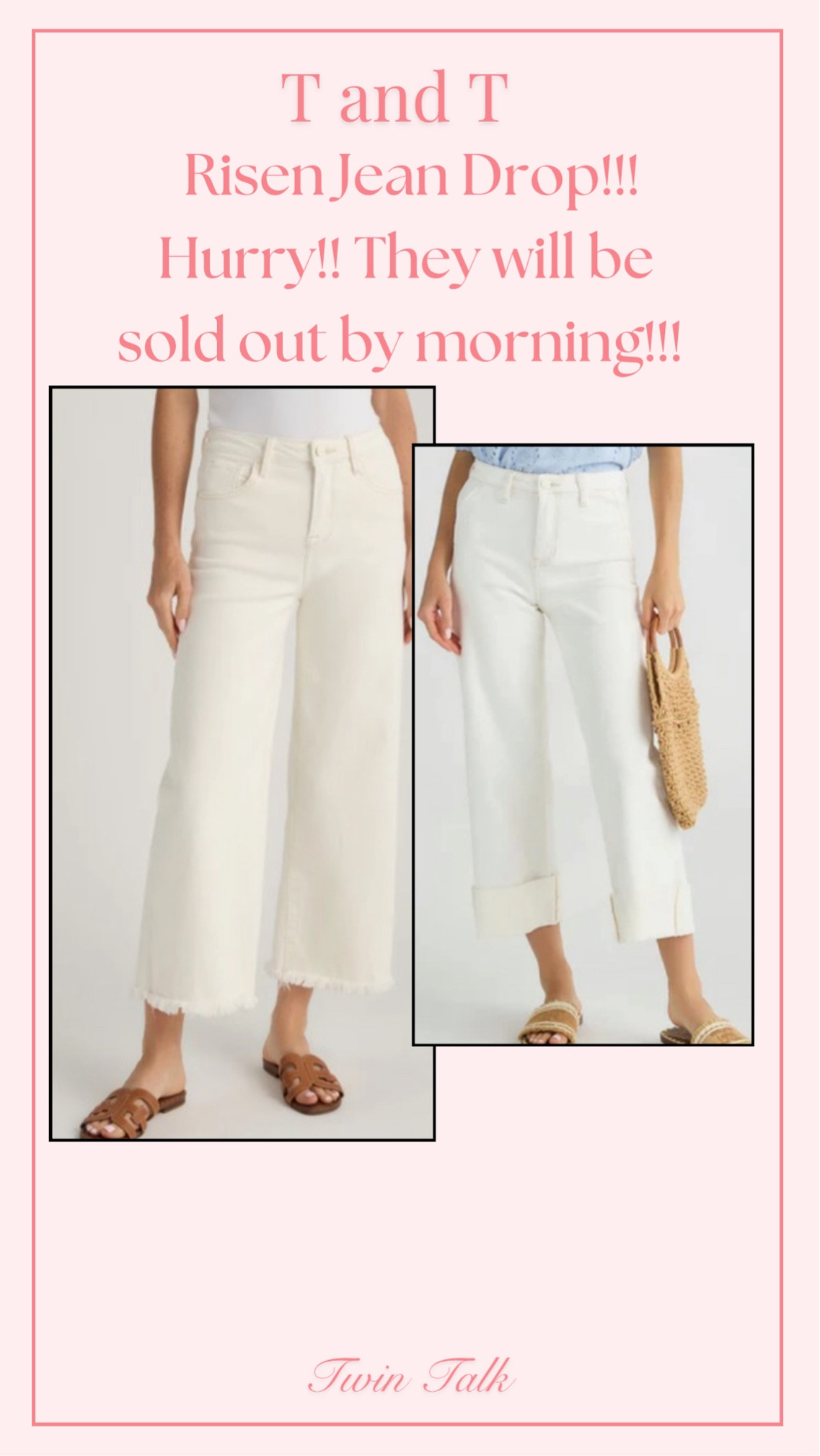 Hurry. These jeans are soooo good but sell out so fast!  If you love great cropped jeans with a rough hem that you can cut or a detailed cuff jean that looks a little bit more dressy, you better add to cart NOW! 

#LTKOver40 #LTKStyleTip #LTKFindsUnder100