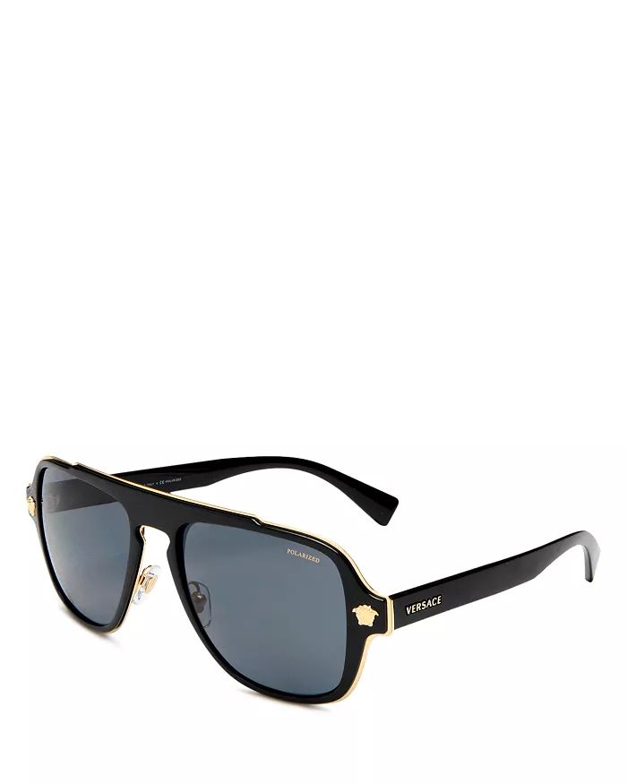 Flat Top Aviator Sunglasses, 56mm | Bloomingdale's (US)