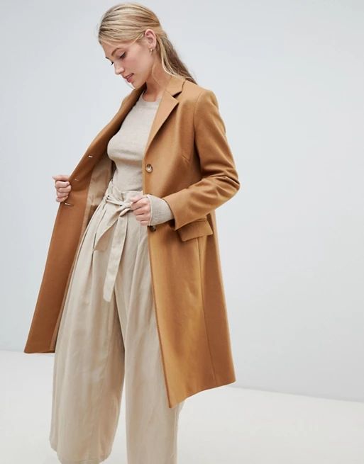 Helene Berman College Coat in Wool Blend | ASOS US