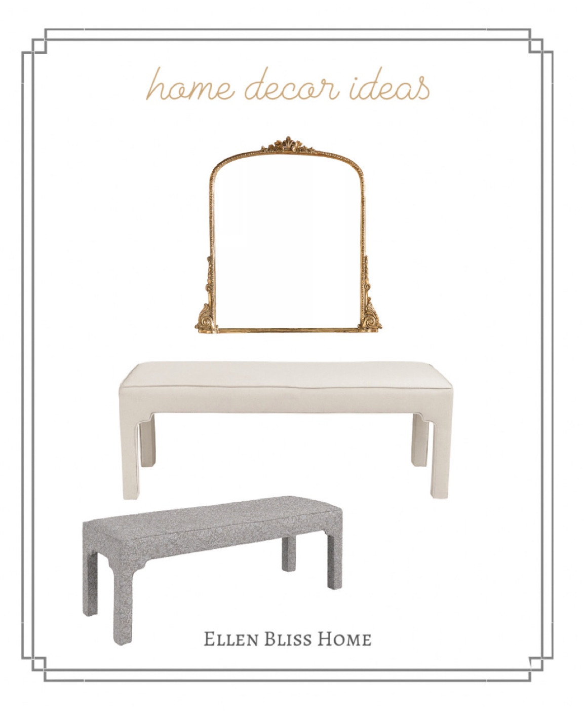 Mirror and modern clean lines bench

#LTKstyletip #LTKFind #LTKhome