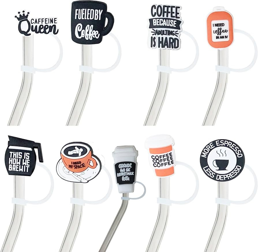 Straw Cover Cap for Stanley,Coffee Style Straw Topper fit Stanley 30&40 Oz,Drinking Straw Tip Cov... | Amazon (US)