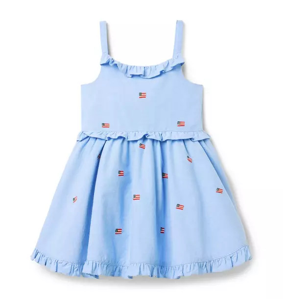 Embroidered Flag Dress | Janie and Jack