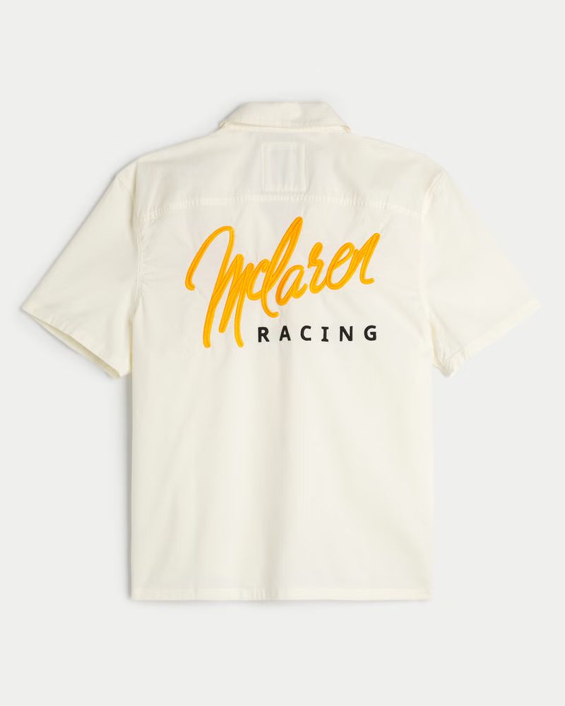 Men's Boxy McLaren Graphic Workwear Shirt | Men's Tops | HollisterCo.com | Hollister (UK)
