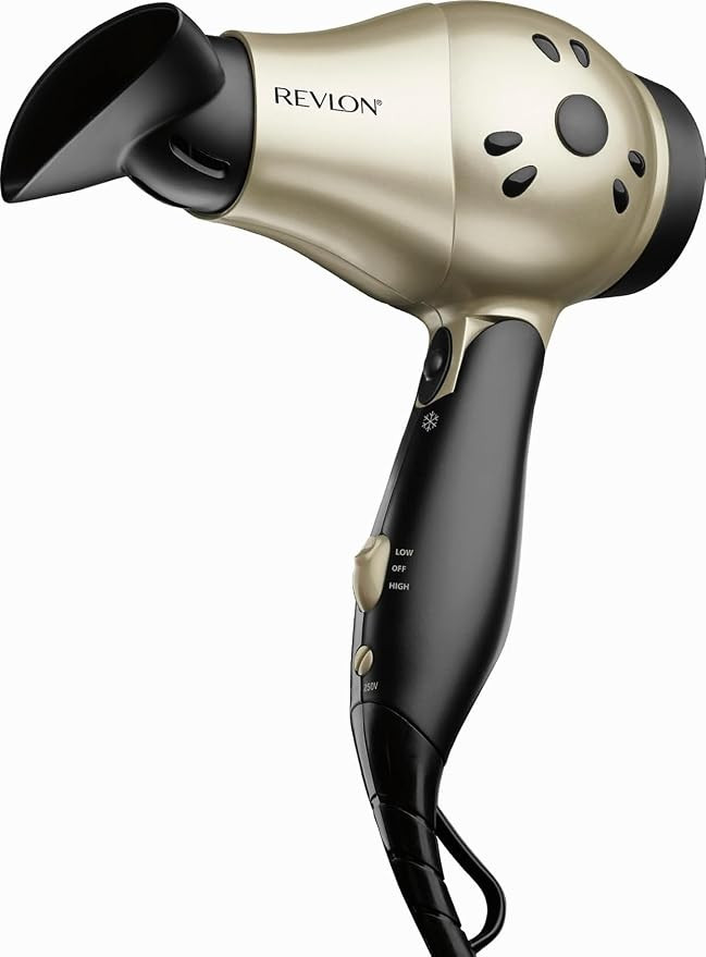 REVLON 1875W Compact Folding Handle Hair Dryer | Great for Travel | Amazon (US)