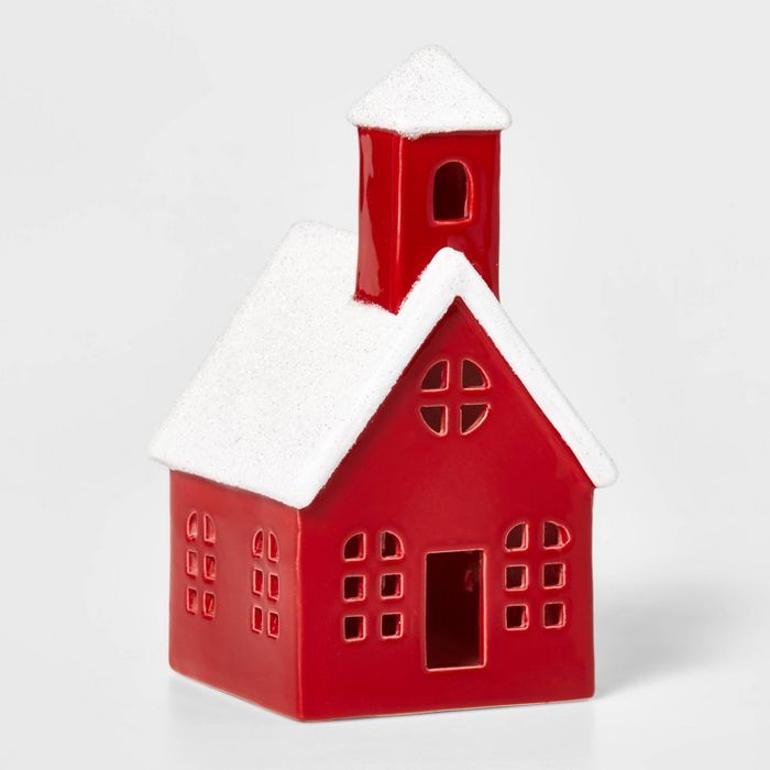 Ceramic Church Decorative Figurine Red - Wondershop™ | Target