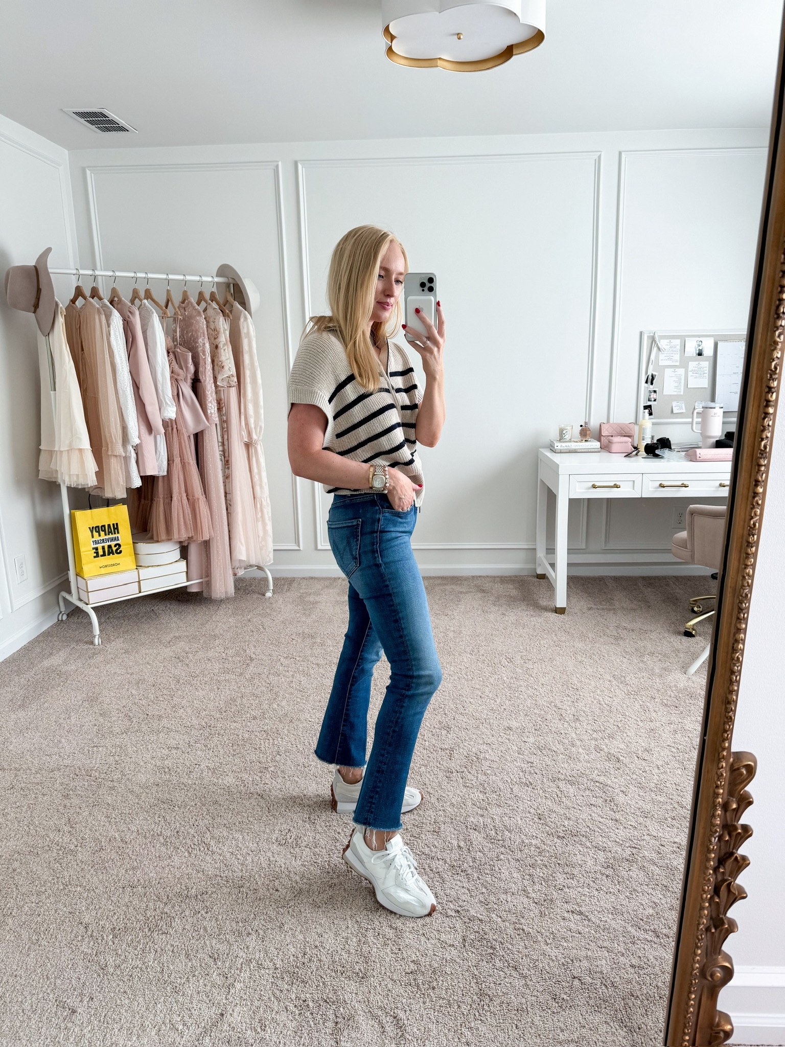 Nordstrom anniversary sale casual transitional look! Cardigans // mother jeans // new balance sneakers // NSale 

#LTKxNSale #LTKSaleAlert #LTKStyleTip