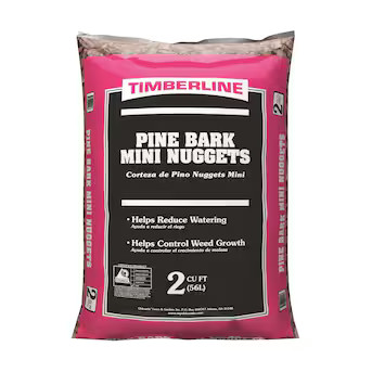 Timberline 2-cu ft All Natural Pine Bark Mini Nuggets Mulch | Lowe's