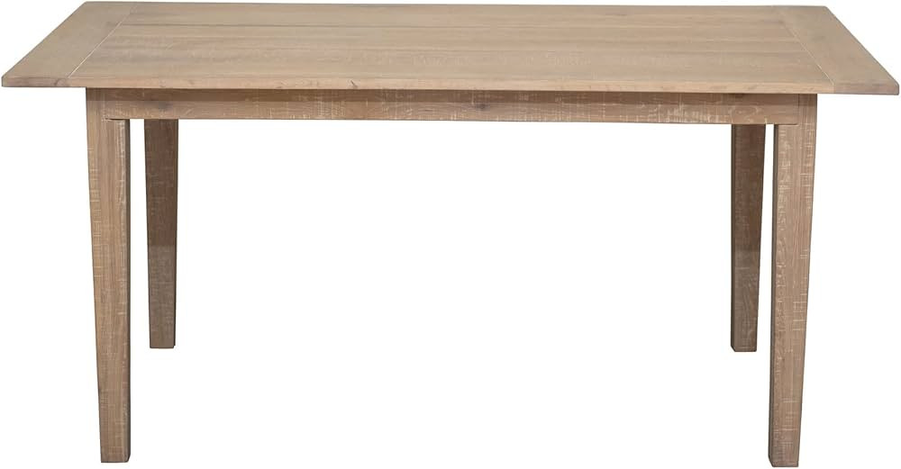 Creative Co-Op Oak Wood Planked Dining Table, Natural | Amazon (US)