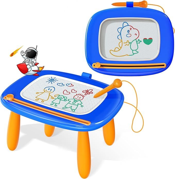 Kikidex Toddlers Toys Age 1-3, Magnetic Drawing Board, Toddler Girl Toys for 1-2 Year Old, Doodle... | Amazon (US)