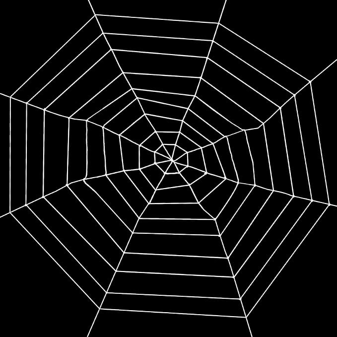 Giant Spider Web Halloween Decorations - Realistic Spider String Rope Props, Round Fake Cobweb El... | Amazon (US)