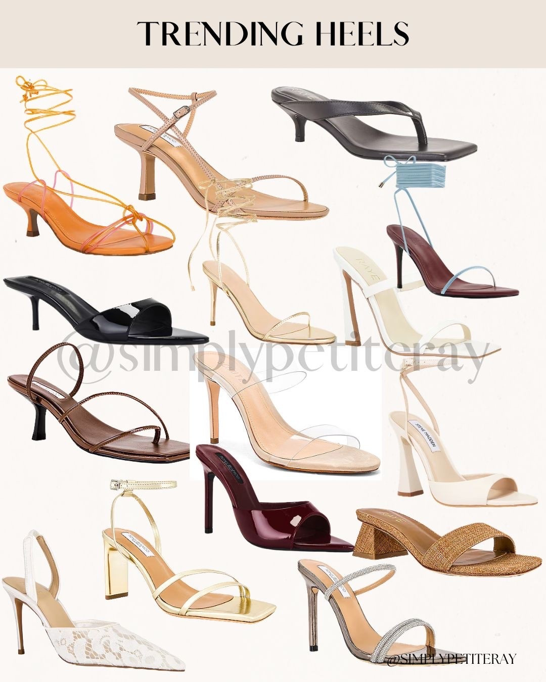 Stepping into the new season with the prettiest trending heels! I am seeing so many gorgeous details, from sleek kitten heels and strappy wraps to chic clear straps and metallic finishes. ✨

There is a pair here for every vibe, whether you are dressing up denim or heading to a wedding. These neutral and pop-of-color options are absolute must-haves! Tap the link to shop my favorites. 👠

#TrendingShoes #Heels #SummerStyle #ShoeGame #FashionInspo #StrappyHeels #StyleEssentials

#LTKSeasonal #LTKootd