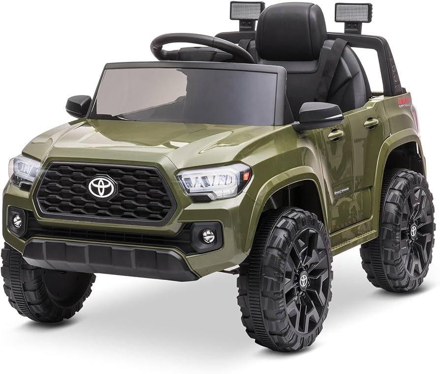 Kidzone 12V Ride on Truck, Battery Powered Licensed Toyota Tacoma Electric Car for Kids, Electric... | Amazon (US)