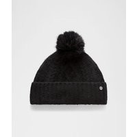 Alpaca Wool-Blend Cable-Knit Fleece-Lined Pom Beanie | Lululemon (US)