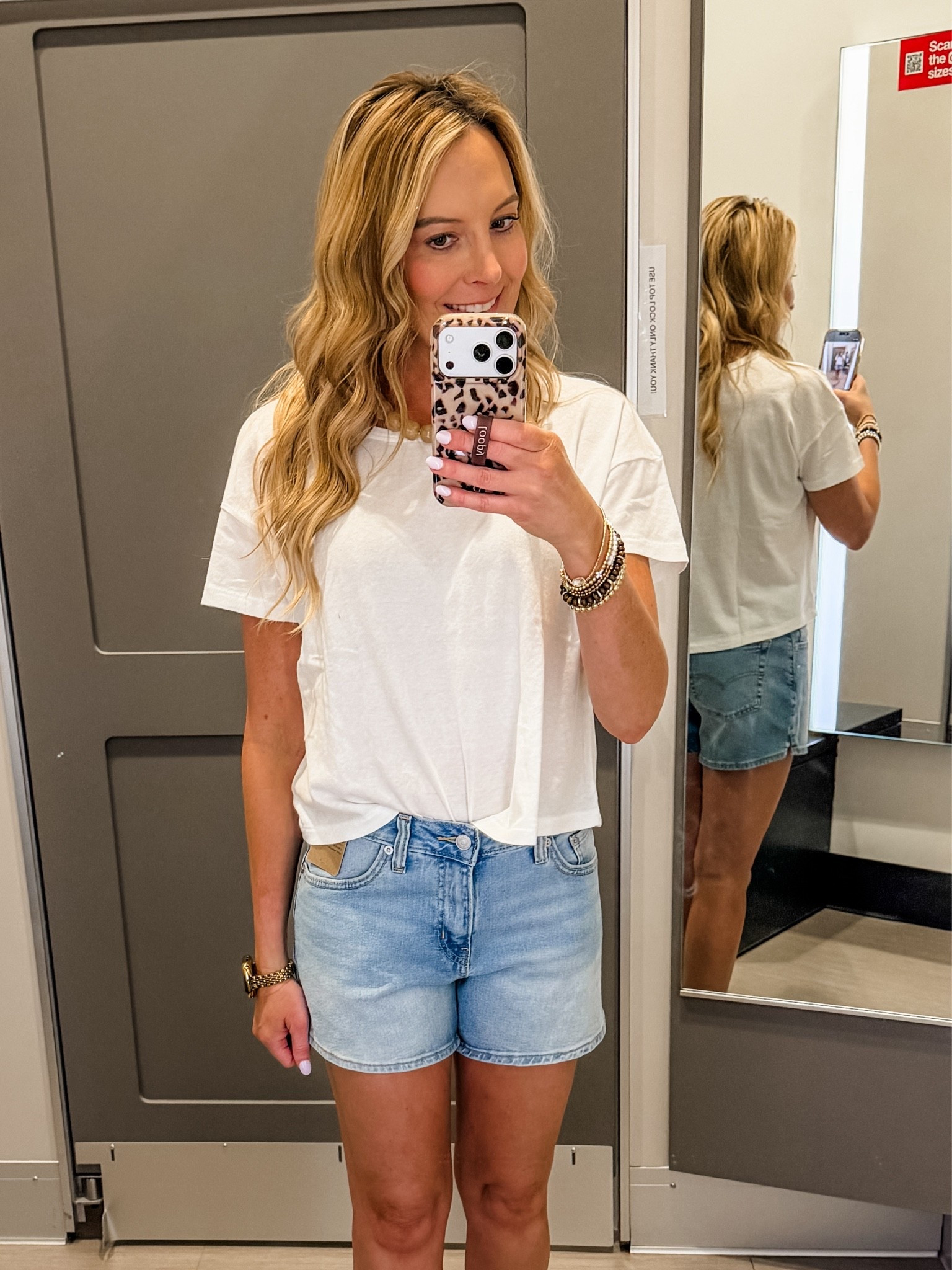 Favorite target shorts paired with the best basic white tee. Wearing a size 2 in the shorts and a size small in the top.

Casual outfits | shorts | denim shorts | jean shorts | tshirt | summer outfits | travel | easy outfits | Target

#LTKootd #LTKmomlife #LTKSaleAlert