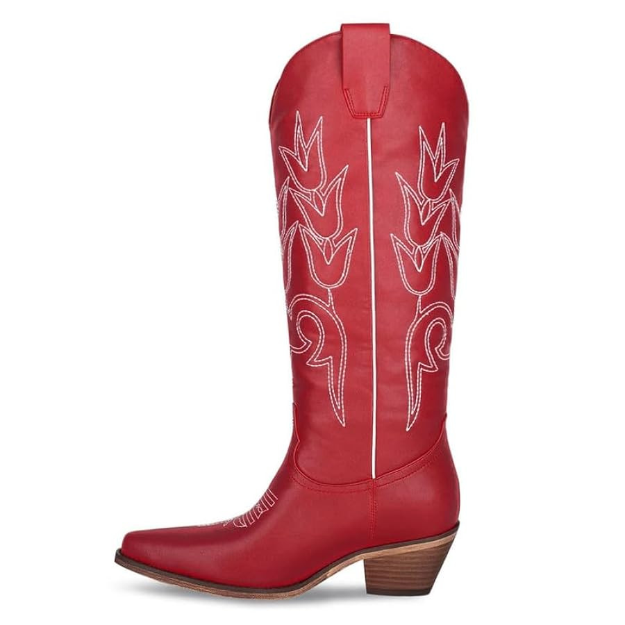 Women's Cowboy Cowgirl Western Boots Knee High | Amazon (US)