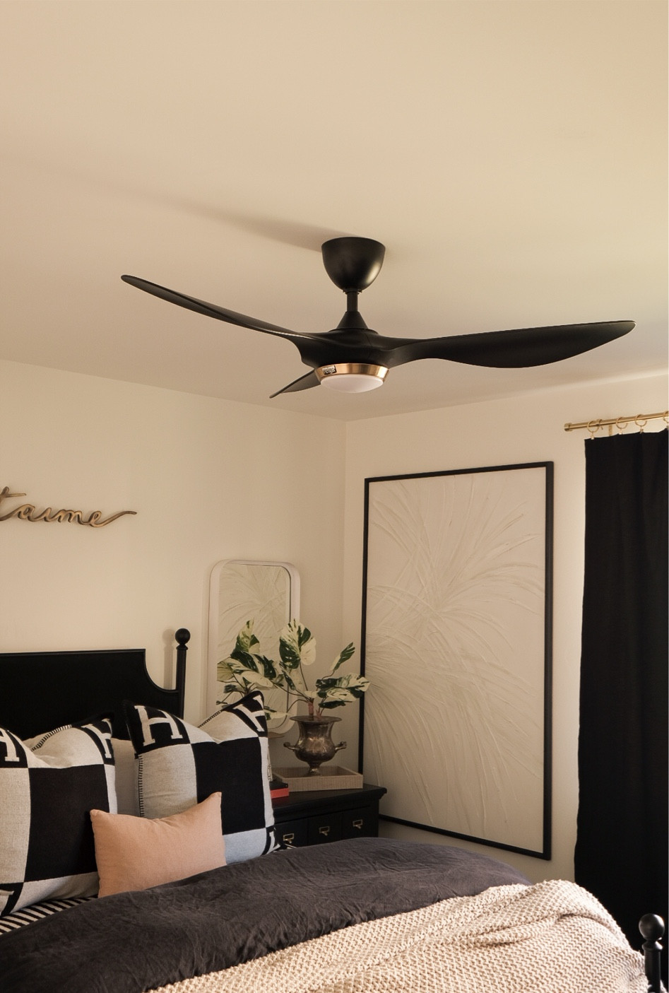 Amazon fan! 2 light settings, different fan speeds, comes with remote. #meandmrjones 
Black ceiling fan 
Amazon home decor 

#LTKhome #LTKunder50 #LTKunder100