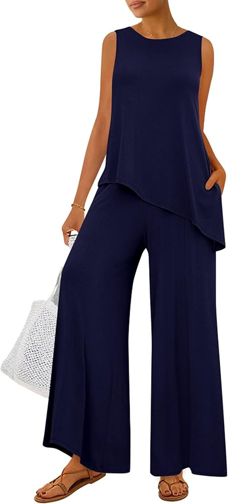 PRETTYGARDEN Women's Summer 2 Piece Matching Lounge Sets | Amazon (US)