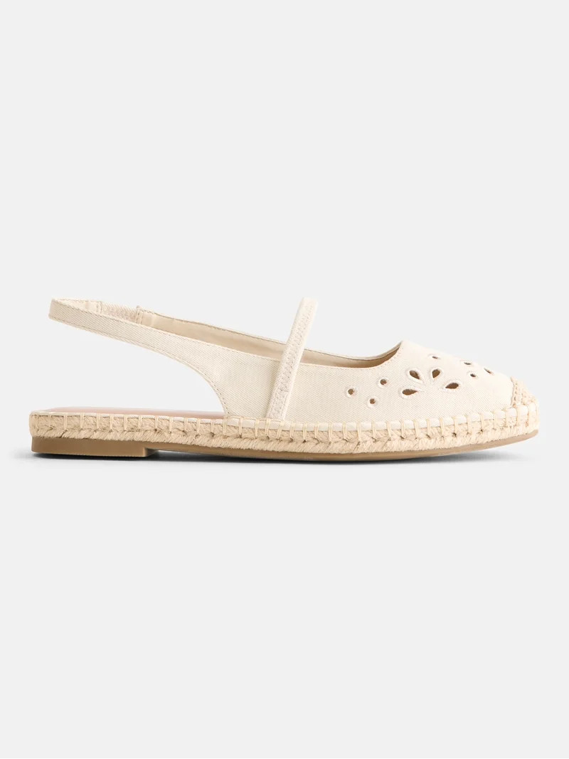 Time and Tru Women's Espadrille Slingback Shoes | Walmart (US)