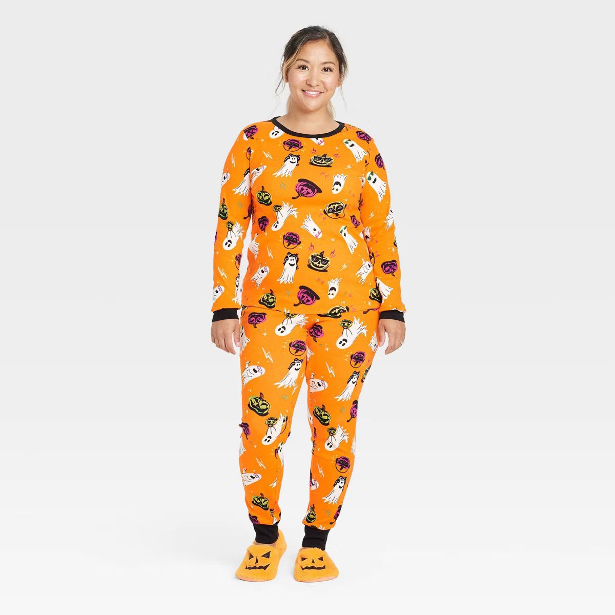 Women's Ghost Print Glow-in-the-Dark Halloween Matching Family Pajama Set - Hyde & EEK! Boutique... | Target