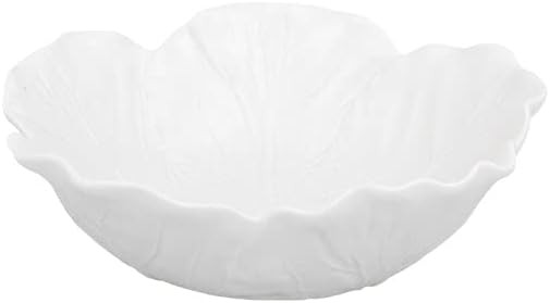 Bordallo Pinheiro Cabbage Bowl 27 Oz Individual Salad Bowl Beige, Set of 2 | Amazon (US)