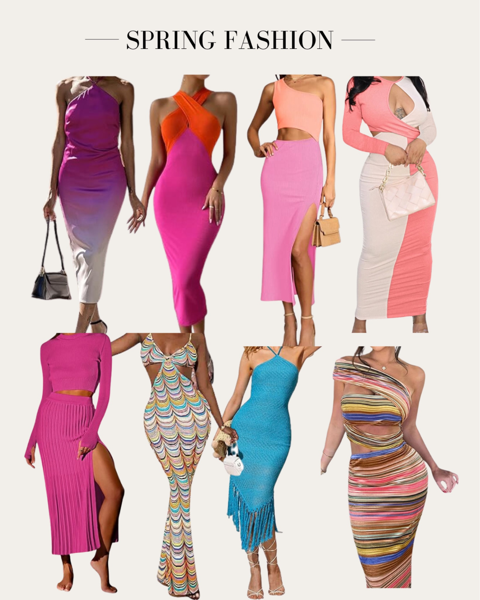 Spring dresses, spring outfit, pink dress, blue dress, pink two piece set, maxi dress, midi dress, blue dress 

#LTKfindsunder50 #LTKSeasonal #LTKSpringSale