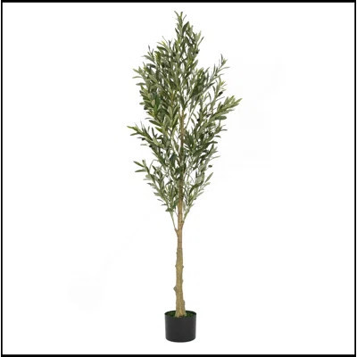 6' Artificial Olive Tree With Pot | Wayfair North America