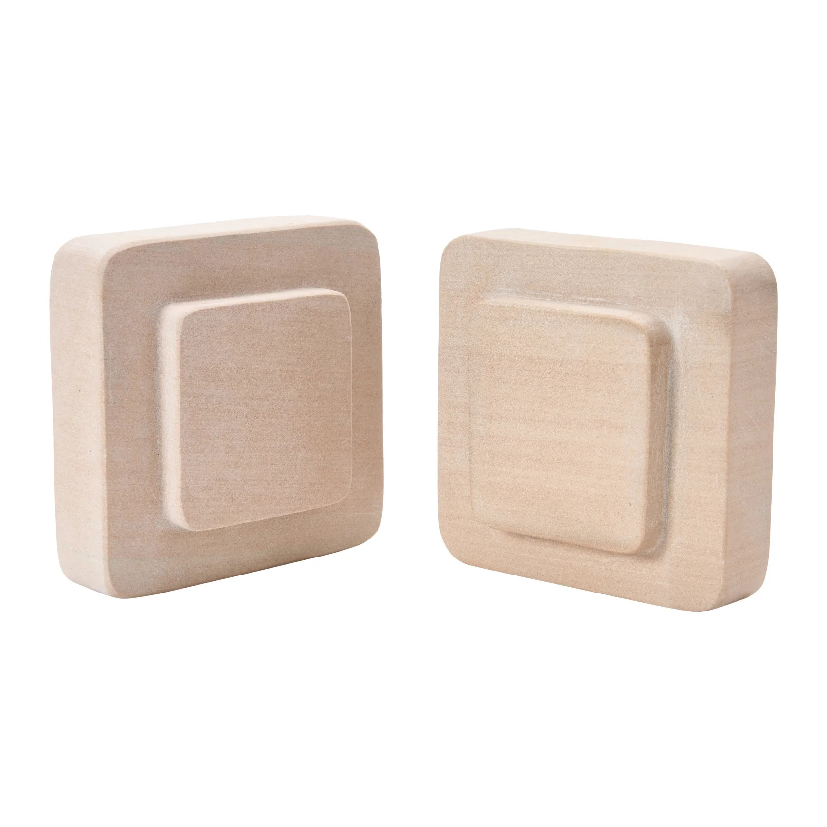 Creative Co-Op Square Sandstone Bookends, Blush | Walmart (US)
