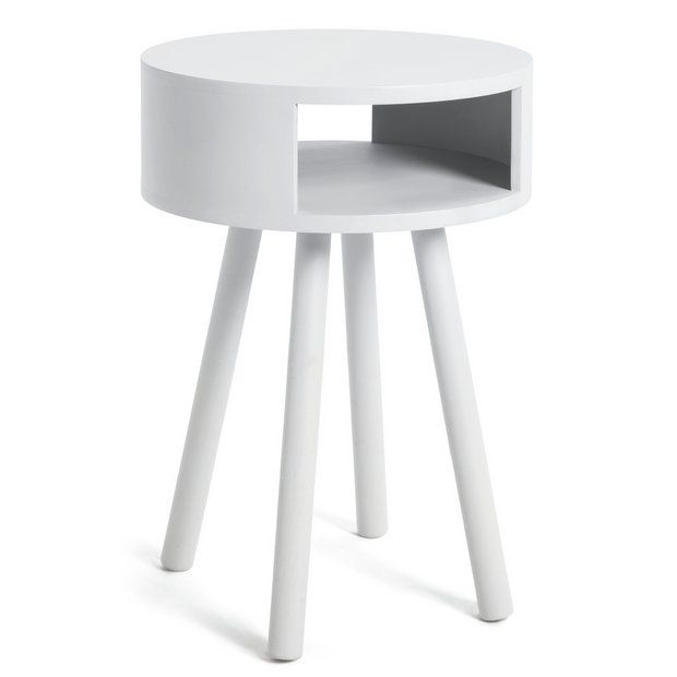 Habitat Rue 1 Drawer Side Table - White318/3852 | argos.co.uk