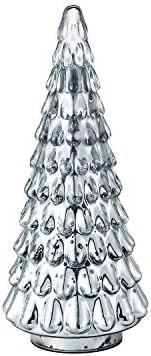 Diamond Star Mercury Glass Christmas Tree Christmas Decoration for Window Tabletop Mantel ( Silve... | Amazon (US)
