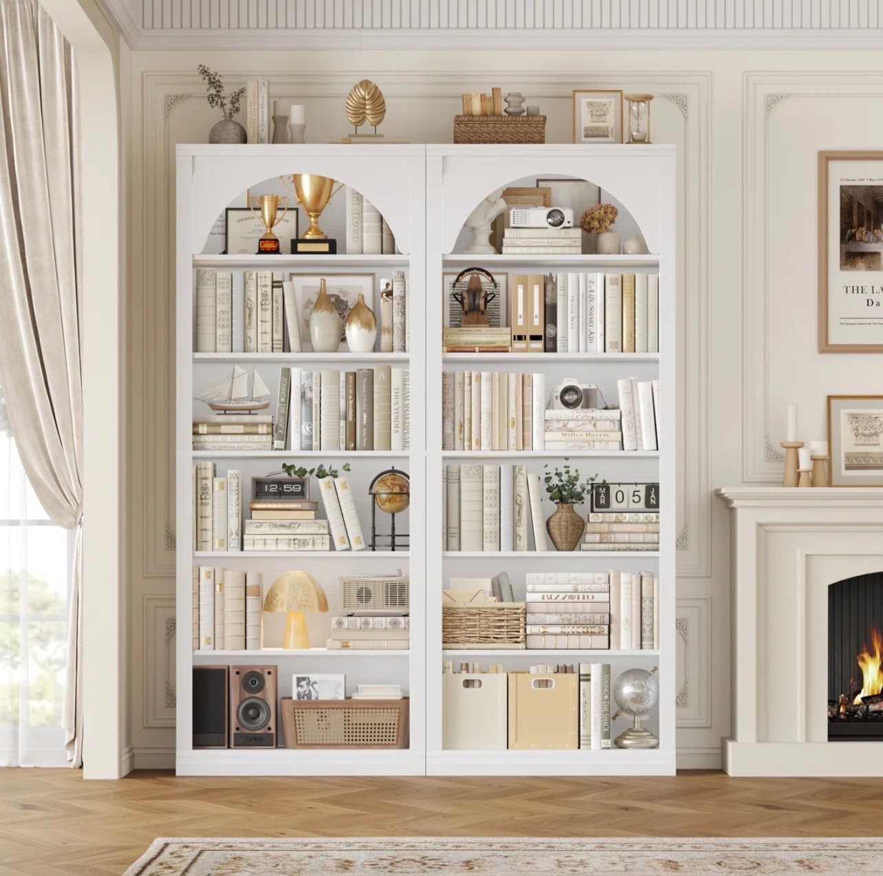 72.3”h X 29.5”w Arched 6 Tier Bookcase, 2 pack set with Thick Shelves

#LTKHome #LTKSaleAlert #LTKstorytime