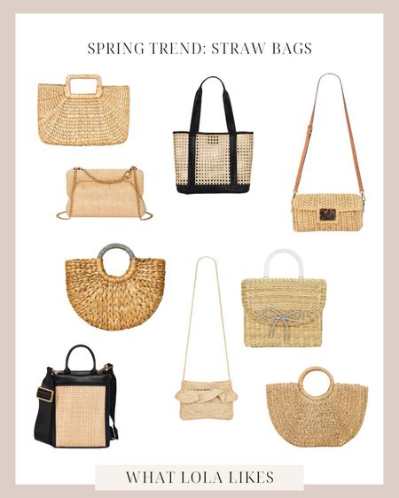 Straw bags are the move for spring!

#LTKSeasonal #LTKstyletip #LTKitbag