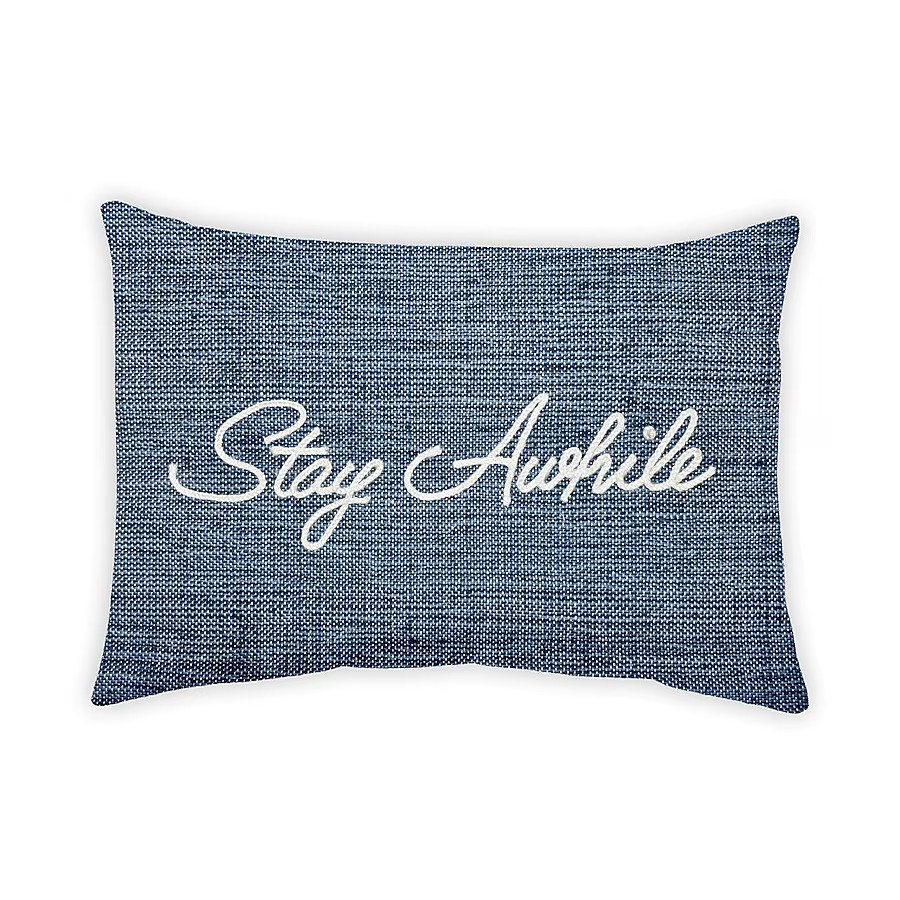 allen + roth Solid Stay Awhile Rectangular Lumbar Pillow | Lowe's