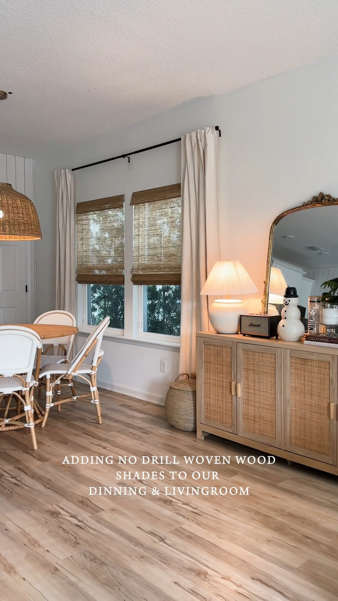 No drill woven wood shades in the color “serenity sand” 👌🏼 Use code HOMEOFUANDME5 for an additional 5% off sales until 1/31/26

#LTKHome #LTKStyleTip #LTKSaleAlert