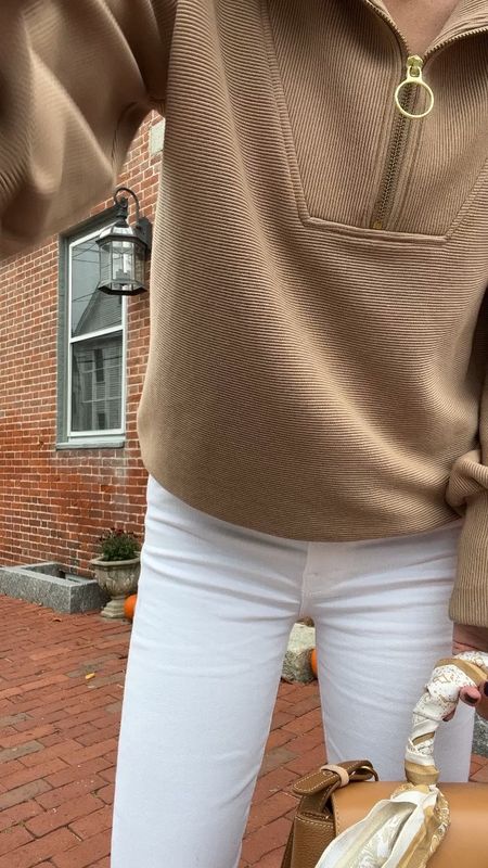Fall outfit: Varley pullover and mother white denim 

#LTKSeasonal